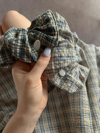Scrunchie Set Balloon Short-Sleeve Tunic