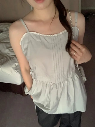 Shirred Ribbon Layered Bustier Dress