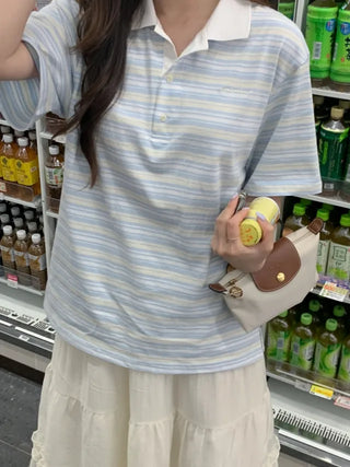 Striped rugby shirt