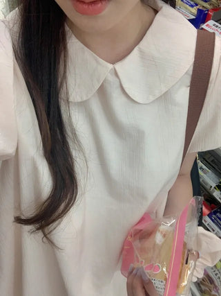 Scrunchie Set Balloon Short-Sleeve Tunic