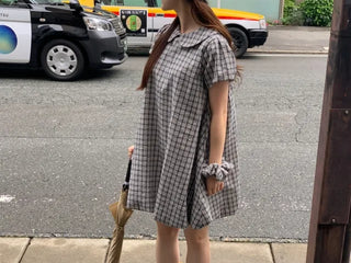 Scrunchie Set Balloon Short-Sleeve Tunic