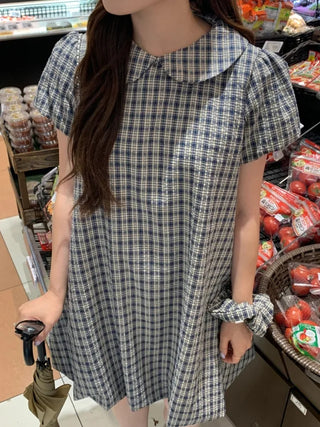 Scrunchie Set Balloon Short-Sleeve Tunic