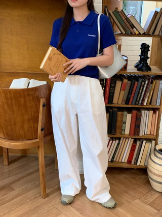 Summer short-sleeved colored knit