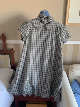 Scrunchie Set Balloon Short-Sleeve Tunic