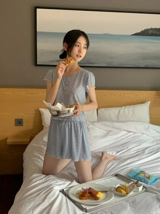 [Homewear] Frill Pajama Set