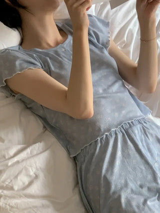 [Homewear] Frill Pajama Set