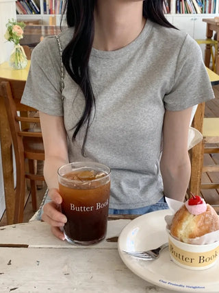 [5 colors] Round inner modal short-sleeved T-shirt