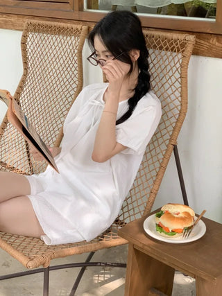 Ribbon Stripe Border Check Pajama Set