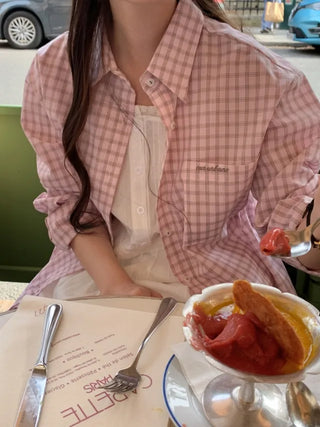 Oversized Vintage Check Shirt