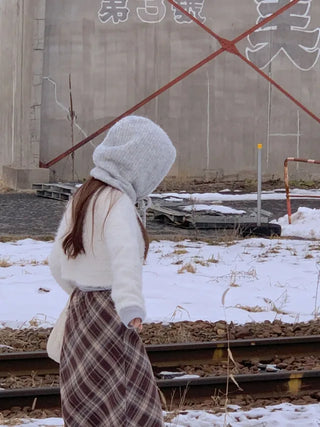 Wool knit balaclava