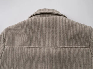 Ar Stripe Ribbon Pocket Mini Short Coat