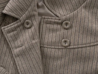 Ar Stripe Ribbon Pocket Mini Short Coat