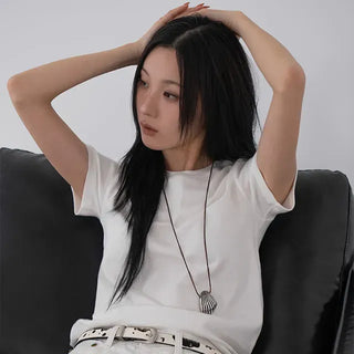 Nia Peach Modal All-Day Half T-Shirt