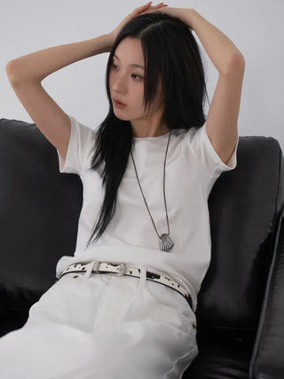Nia Peach Modal All-Day Half T-Shirt