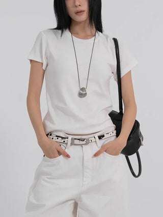 Nia Peach Modal All-Day Half T-Shirt