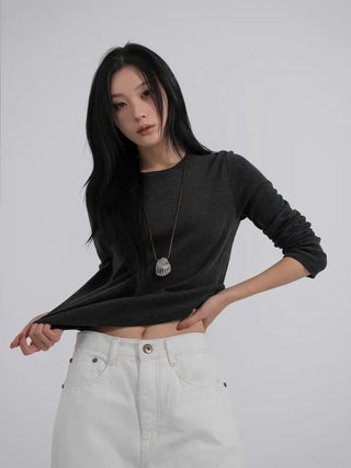 Mia Standard Round Long Sleeve T-shirt