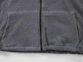 Doa Big Pocket Contrast Fleece Zip-Up