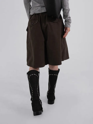 Rio Belted Wide Half Pants