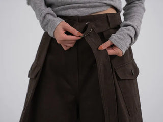 Rio Belted Wide Half Pants