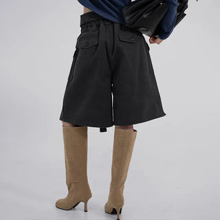 Rio Belted Wide Half Pants