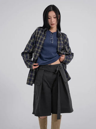 Rio Belted Wide Half Pants