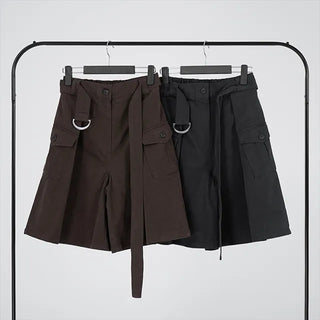 Rio Belted Wide Half Pants