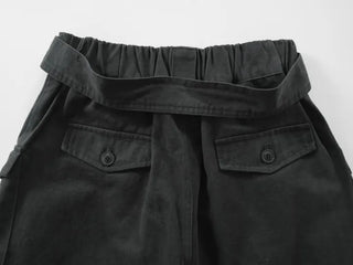 Rio Belted Wide Half Pants