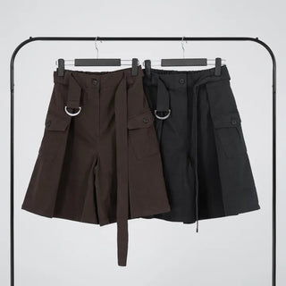 Rio Belted Wide Half Pants