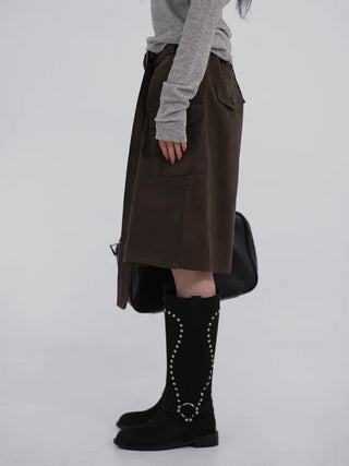 Rio Belted Wide Half Pants