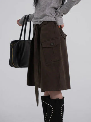 Rio Belted Wide Half Pants
