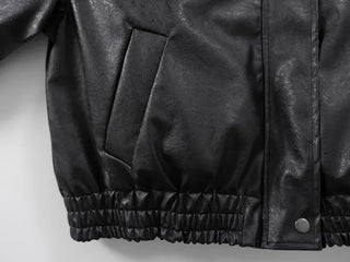 Flo Fox Fur Leather Padded Jacket