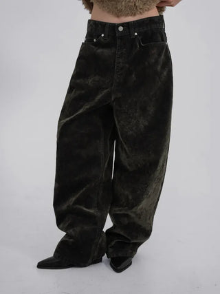 Mare Vintage Cracked Washed Velvet Pants
