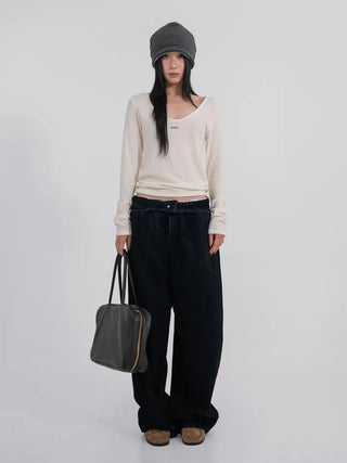 Mare Vintage Cracked Washed Velvet Pants
