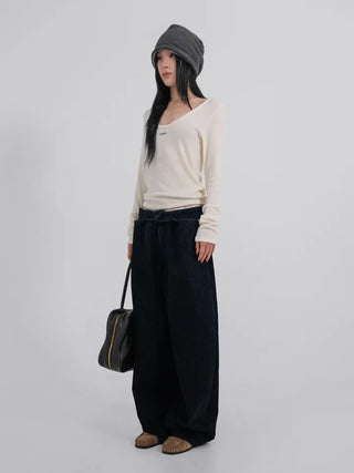 Mare Vintage Cracked Washed Velvet Pants
