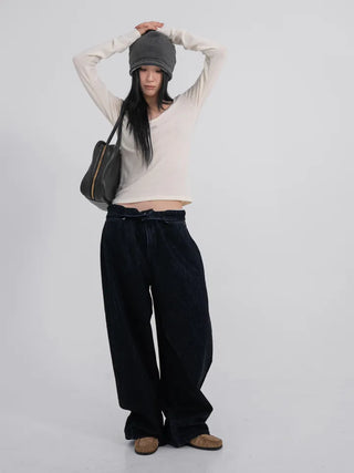 Mare Vintage Cracked Washed Velvet Pants