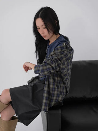 Mua Hippie Plaid Boxy Shirt