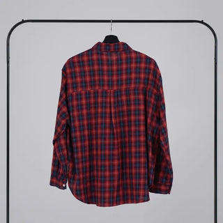 Mua Hippie Plaid Boxy Shirt