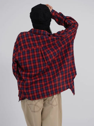 Mua Hippie Plaid Boxy Shirt
