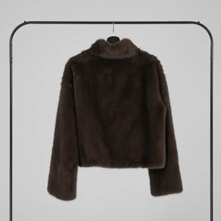 Lea Soft Diamond Fur Zip-up