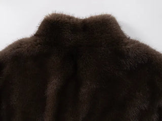 Lea Soft Diamond Fur Zip-up