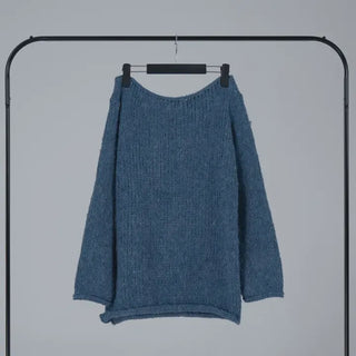 Lor Soft Loose Fit Knit Off-Sweat Sweater