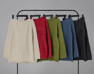 Lor Soft Loose Fit Knit Off-Sweat Sweater