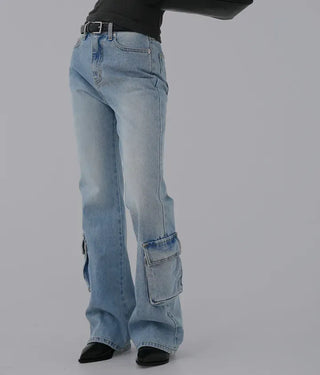 Nila Under Cargo Pocket Denim Pants