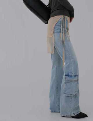 Nila Under Cargo Pocket Denim Pants