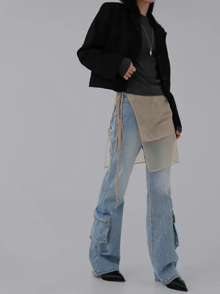 Nila Under Cargo Pocket Denim Pants