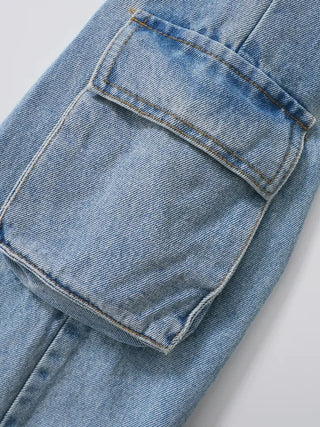 Nila Under Cargo Pocket Denim Pants