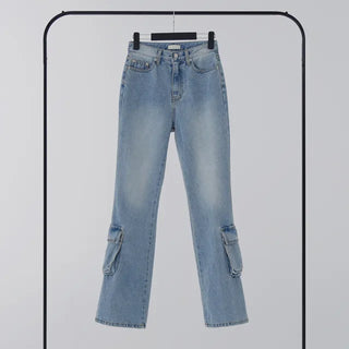 Nila Under Cargo Pocket Denim Pants