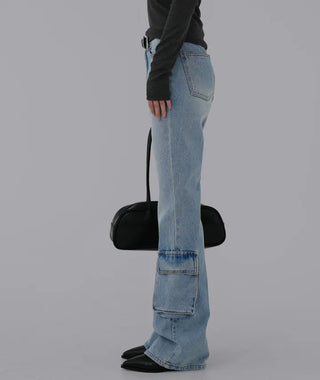 Nila Under Cargo Pocket Denim Pants