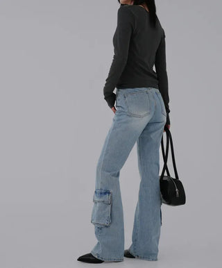 Nila Under Cargo Pocket Denim Pants