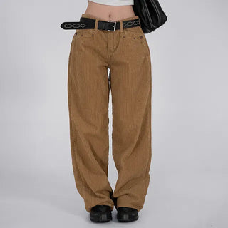 Dia Western Corduroy Low Wide Pants